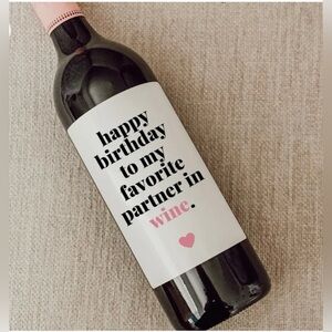 Funny LABEL Wine Bootle , Birthday Box, Card etc